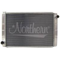 Northern Race Pro Aluminum Radiator - 31 in W x 19 in H x 3.125 in D - Passenger Side Inlet - Driver Side Outlet