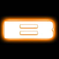 Oracle Lighting Illuminated LED Letter Badge - Letter B - Amber Light - White