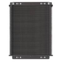 Proform Oil Cooler - 11.5 x 13.86 x 2 in - Stack Type - 10 AN Female O-Ring Inlet/Outlet - Black