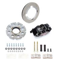 Brake Systems & Components - Brake Systems - Ultra-Lite Brakes - Ultra-Lite Pro-Xtreem Brake System - 4 Piston Caliper - 12.000 in OD x 0.825 in Thick Slotted Titanium Rotor - 3 x 46 Spline Sprint Car Hub - Black