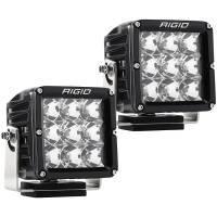 Rigid Industries - Rigid Industries D-XL PRO LED Flood Light Assembly - 69 Watts - 9 White LED - White Lens - 4 x 4 in Square - Surface Mount - Black (Pair)