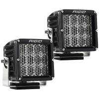 Rigid Industries D-XL PRO LED Driving Light Assembly - Diffused White Lens - 4 x 4 in Square - Black (Pair)