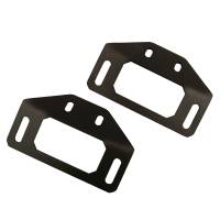 Rigid Industries Roof Rack Light Mount - Double Light Mount - Stainless - Black - Ford Compact SUV 2021 (Pair)