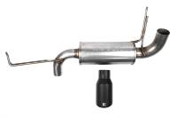 Roush Performance R-Series Axle-Back Exhaust System - 2-1/2 in Dia - Single Rear Exit - 4 in Black Tips - Ford EcoBoost - Ford Midsize SUV 2021-22