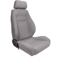 ProCar Elite Seat - Passenger Side - Reclining - Side Bolsters - Cloth - Gray