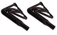 Schoenfeld DIRT Modified Headers - 1-5/8 in Primary - 3 in Collector - Black - Small Block Chevy (Pair)