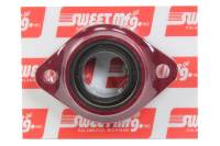 Sweet Steering Shaft / Firewall Mount Flange Bearing - 1-1/8 in Spherical Bearing Bore - Red