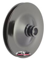 Tuff-Stuff V-Belt Power Steering Pulley - 1 Groove - Press-On - 5.800 in Diameter - Black - Tuff Stuff Saginaw Style Pumps