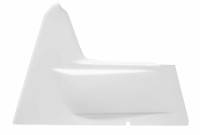 Triple X Wedge Style Arm Guard - Passenger Side - 1-1/2 in Kickout - White - AUS-TAF Sprint Car