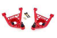 Suspension Components - Front Suspension Components - UMI Performance - UMI Performance Front Lower Control Arm - Polyurethane Bushings - Red - GM F-Body 1970-81