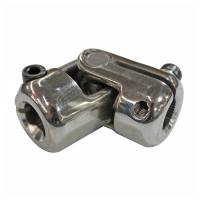 Unisteer Steering Universal Joint - Single Joint - 3/4 in 36 Spline to 3/4 in DD - Polished