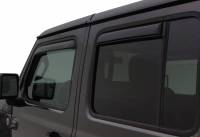 Auto Ventshade In-Channel Ventvisor - Front/Rear - Smoke - Jeep Gladiator/Wrangler 2018-22