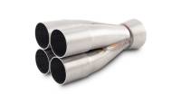 Vibrant Performance Slip-On 4 into 1 Merge Collector - 1-5/8 in Primary Tubes - 2-1/2 in Outlet - Stainless