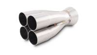 Vibrant Performance Slip-On 4 into 1 Merge Collector - 1-5/8 in Primary Tubes - 2-1/4 in Outlet - Stainless