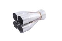 Vibrant Performance Slip-On 4 into 1 Merge Collector - 2-3/8 in Primary Tubes - 4 in Outlet - Stainless