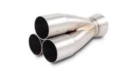 Vibrant Performance Slip-On 3 into 1 Merge Collector - 1-3/4 in Primary Tubes - 2-1/2 in Outlet - Stainless