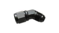 Vibrant Performance 45 Degree 6 AN Female Swivel to 6 AN Male Adapter - Black