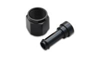 Vibrant Performance Straight 8 AN Female Swivel to 3/8 in Hose Barb Adapter - Black
