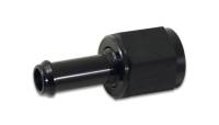 Vibrant Performance Straight 16 AN Female Swivel to 1 in Hose Barb Adapter - Black