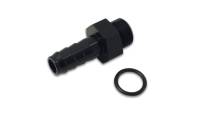 Vibrant Performance Straight 6 AN Male O-Ring to 1/8 in Hose Barb Adapter - Black
