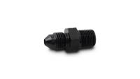 Vibrant Performance Straight 3 AN Male to 1/8-28 in BSPT Male Adapter - Black