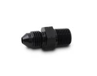 Vibrant Performance Straight 4 AN Male to 1/8-28 in BSPT Male Adapter - Black