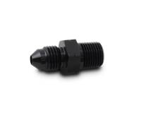 Vibrant Performance Straight 6 AN Male to 1/4-19 in BSPT Male Adapter - Black
