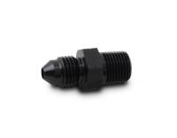 Vibrant Performance Straight 8 AN Male to 1/4-19 in BSPT Male Adapter - Black