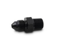 Vibrant Performance Straight 8 AN Male to 3/8-19 in BSPT Male Adapter - Black