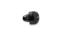 Vibrant Performance Straight 6 AN Male to 1/2-20 in Inverted Flare Female Adapter - Black