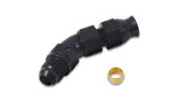 Vibrant Performance 45 Degree 6 AN Male to 5/16 in Tube End - Black