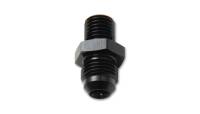 Vibrant Performance Straight 6 AN Male to 12 mm x 1.25 Inverted Flare Adapter - Black