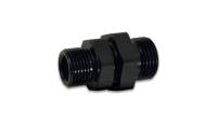 Vibrant Performance 6 AN Male O-Ring to 6 AN Male O-Ring Bulkhead Adapter - Black
