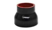 Vibrant Performance Straight Tubing Coupler Reducer - 2 in to 3 in ID - 3 in Long - Black