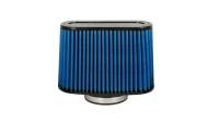 Volant Maxflow Pro 5 Clamp-On Oval Air Filter Element - 4 x 8-3/4 in - 6 in Tall - 3-1/2 in Flange - Blue