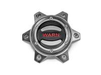 Warn Wheel Center Cap - Red Logo - Gray - Warn Epic Wheels