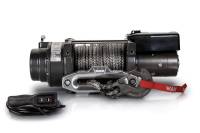 Warn 16.5ti-S Winch - 16500 lb Capacity - Hawse Fairlead - 12 ft Remote - 3/8 in x 80 ft Synthetic Rope - 12V