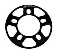 Wehrs Machine Wheel Spacer - 5 x 5.00 in Bolt Pattern - 1/8 in Thick - Black
