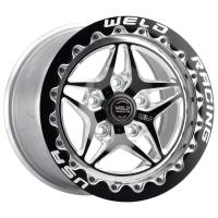 Weld S81 Beadlock Wheel - 17 x 10 in - 6.700 in Backspace - 5 x 115 mm Bolt Pattern - Black/Polished