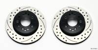 Wilwood Promatrix Rear Brake System - 11.75 in Drilled/Slotted Rotor - Black - Chevy Corvette 1965-82 (Pair)