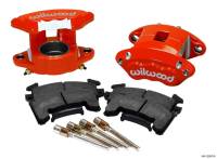 Brake Systems And Components - Disc Brake Calipers - Wilwood Engineering - Wilwood D154 Brake Caliper - 1 Piston - Red - Floating Mount - GM