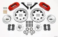 Wilwood Dynapro 6 Front Big Brake System - 6 Piston Caliper - 12.19 in Drilled/Slotted Rotor - Red - GM B-Body 1979-90/F-Body 1979-81/X-Body 1979