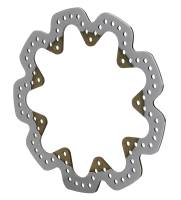 Wilwood Super Alloy Scalloped Brake Rotor - 10.500 in OD - 0.160 in Thick - 9 x 7.000 in Bolt Pattern