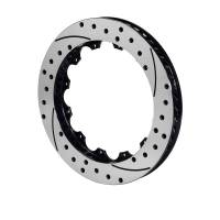Wilwood SRP Passenger Side Drilled/Slotted Brake Rotor - 13.06 in OD - 1.25 in Thick - 12 x 8.75 in Bolt Pattern - Black