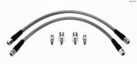 Wilwood Flexline Brake Hose Kit - DOT Approved - 16 in - 3 AN Hose - 3 AN Straight Inlet - 3 AN Straight Outlet - Front - Mazda Miata 1995-2005