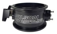 Wilson Manifolds V-Band Flange Throttle Body - 123 mm Single Blade - V-Band Provision - Black