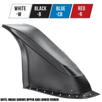 Five Star Outlaw Late Model Upper Fender (Only) - Black - Right