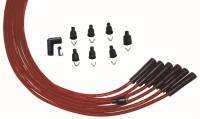 Moroso Ultra 8mm Plug Wire Set - Universal 6-Cylinder - Red