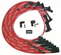 Moroso Ultra 8mm Plug Wire Set - Small Block Chevy - Under Valve Cover - Red