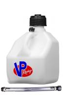 VP Racing Motorsports Container w/ Hose - Square - 3 Gallon - White